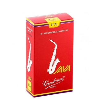 Vandoren Java Red Alt sax reeds size 1 1/2 - box
