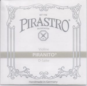 Pirastro Piranito Steel Core Chrome Steel Wound single string for  violin - D