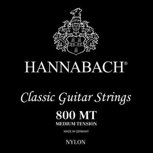 Hannabach 800 MT Silver-Plated medium tension classical guitar strings set