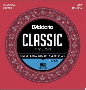 D'addario Strings for classic guitar clear nylon silver wound - EJ25H