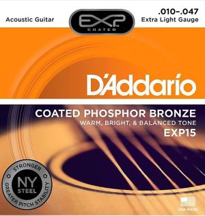 Daddario струни за акустична китара EXP 15