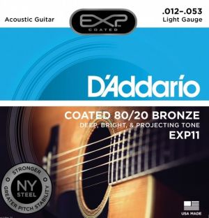 D'addario strings for acoustic guitar EXP11