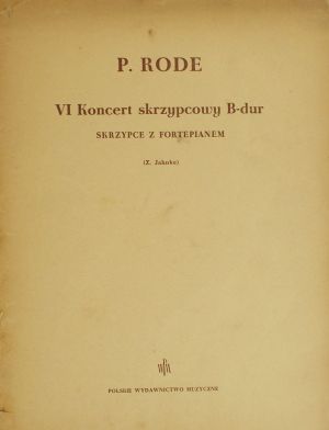 Rode - Violin konzert №6 B-dur