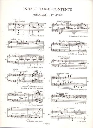 Debussy - Preludes volume I