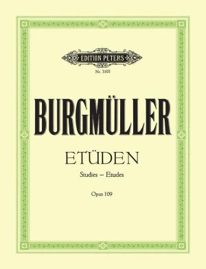 Бургмюлер  оп.109 етюди за пиано 