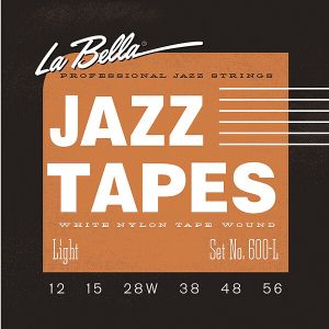 La Bella 600 L   струни за джаз китара Jazz Tapes 12-56 white nylon tape wound