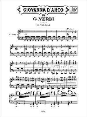 Verdi - Giovanna D'Arco vocal score