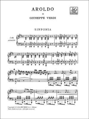 Verdi - Aroldo vocal score