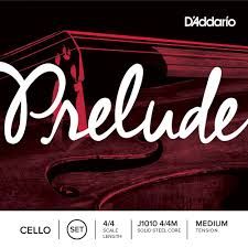 Daddario Prelude J101044M cello  string set
