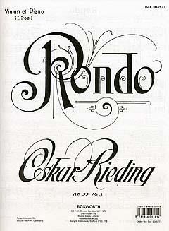 Оскар Ридинг Рондо за цигулка и пиано оп.22 Но.3