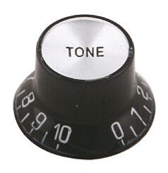 Catfish капачка за потенциометър KB20 Reflector Tone Knob bk