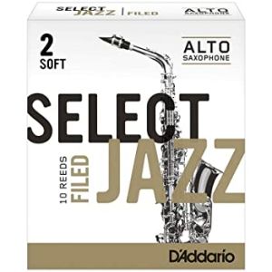 Rico Select Jazz Alto Saxophone reeds size 2 soft - box