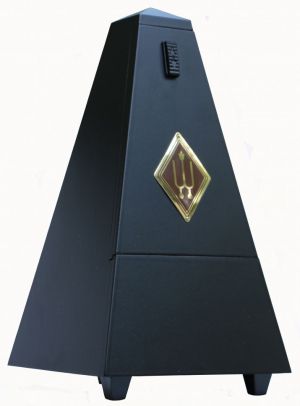 Wittner дървен метроном модел Maelzel No. 816 черен гланц със звънче