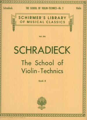 Henry Schradieck School of Violin Technics - Book 2
