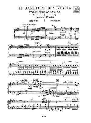 Росини - Севилският бръснар клавирно извлечение