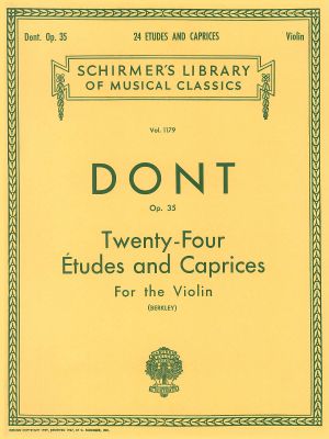 Dont - Twenty-four Exercises for the violin op.35