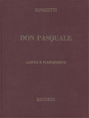Donizetti Don Pasquale vocal score hard cover