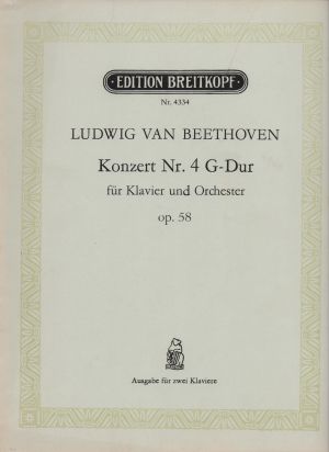 Beethoven - Piano Concerto Nr. 4 G dur op. 58 ( second hand )