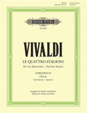 Vivaldi's The Four Seasons Op. 8 No.2 in G minor for Violin and Piano.
