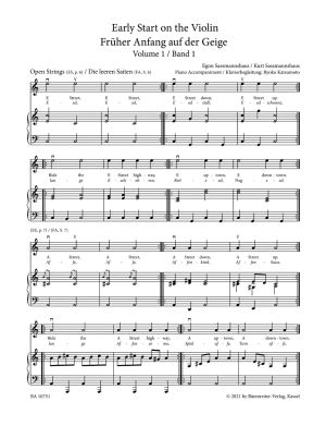 Пиано акомпанимент към Начална школа по цигулка част 1
