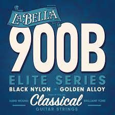 La Bella 900-B Classical guitar strings - black nylon