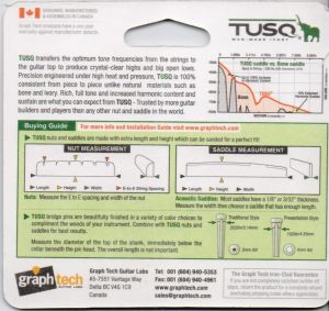 Graph Tech Tusq Saddle PQ 9200-C0 for Western guitars 