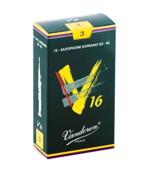 Vandoren V16 reeds for soprano saxophone size  3 - box