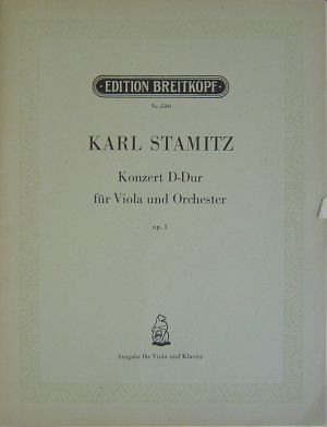 Stamitz Konzert for Viola D dur