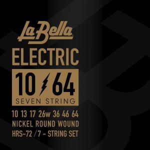 La Bella HRS Regular for 7-str. electric guitar strings Nickle plated 010/064