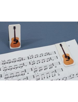 Magnetic bookmark guitar 2er