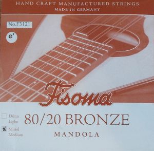 Fisoma Bronze - струни за мандола  -e' (ми)