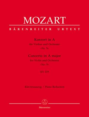Mozart - Concerto for violin №5 in A-dur-piano reduction KV 218