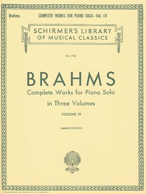 Brahms - Complete works vol.3