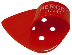 Herco® Flat/Thumbpicks - red light