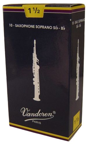 Vandoren reeds for Sopran saxophon size 1 1/2 - box