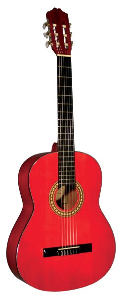 Kirkland classical guitar red