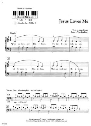 Религиозни песни за пиано  Level 1