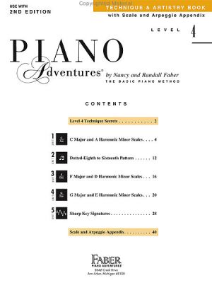 Началнa школa  за пиано  4 ниво - Technique & Artistry Book